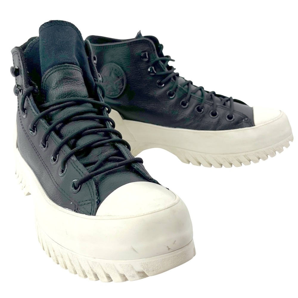 Converse Chuck Taylor Lug 2.0 Counter Climate Shoes Men 8.5 Wmn 10.5 Blk Leather